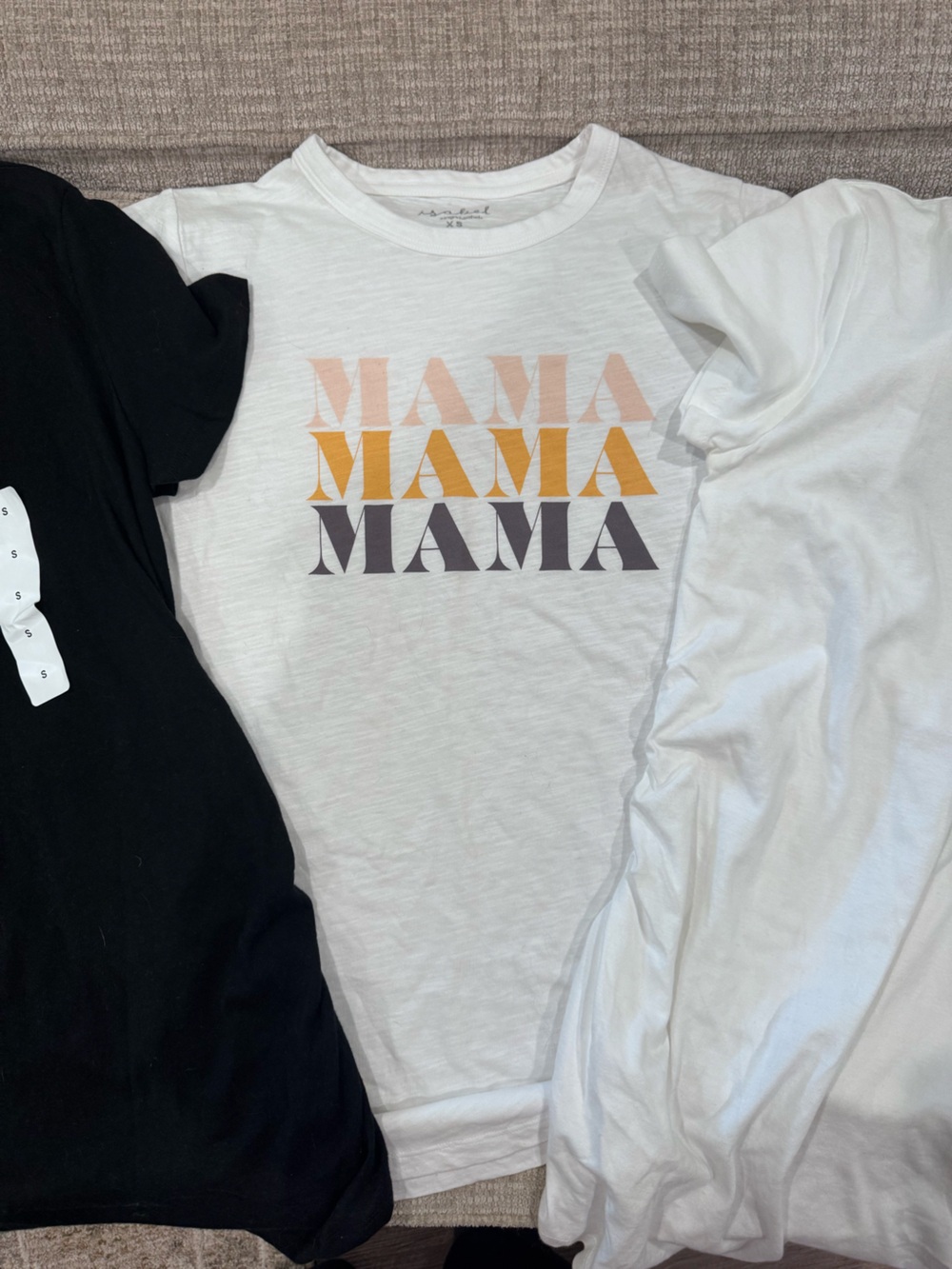 Mama Graphic Tee 3 pack - mama, plain black, plain white all NWT